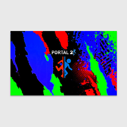 Бумага для упаковки Portal 2 краски сочные текстура / 3D-принт – фото 1