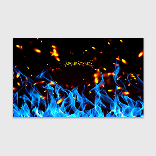 Бумага для упаковки Evanescence огонь рок группа / 3D-принт – фото 1