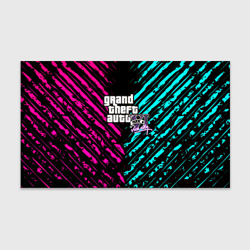 Бумага для упаковки GTA6 vice city game / 3D-принт – фото 1