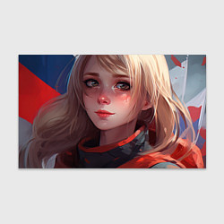 Бумага для упаковки Русская милая девушка в стиле аниме, цвет: 3D-принт