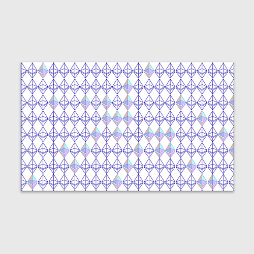 Бумага для упаковки Криптовалюта Ethereum на белом / 3D-принт – фото 1