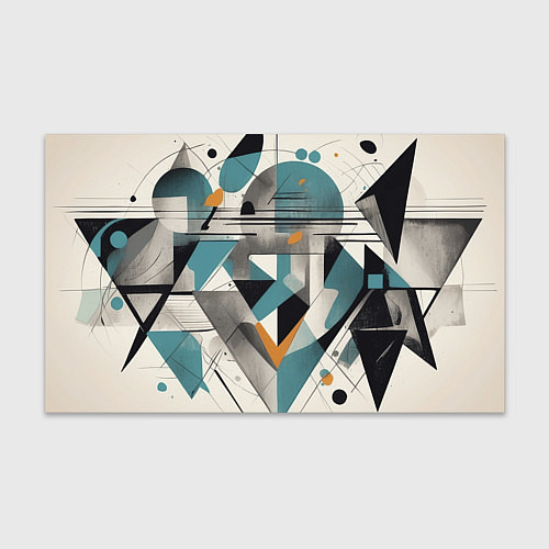 Бумага для упаковки Три человека авангард / 3D-принт – фото 1