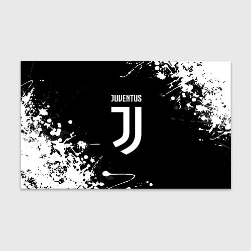 Бумага для упаковки Juventus краски белые / 3D-принт – фото 1