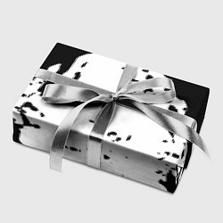 Бумага для упаковки Чёрно белые краски, цвет: 3D-принт — фото 2