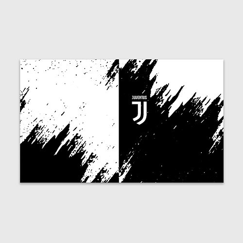 Бумага для упаковки Juventus краски чёрнобелые / 3D-принт – фото 1