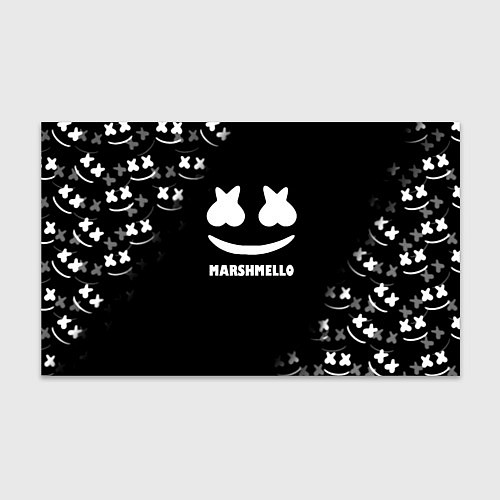 Бумага для упаковки Marshmello белое лого / 3D-принт – фото 1