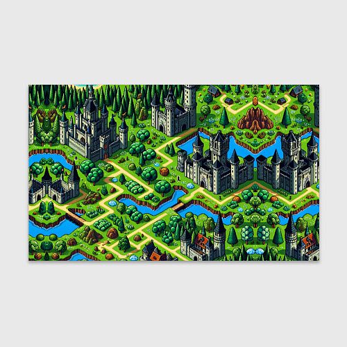 Бумага для упаковки Heroes of Might and Magic - pixel map / 3D-принт – фото 1