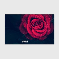 Бумага для упаковки Красная роза на чёрном - woman, цвет: 3D-принт