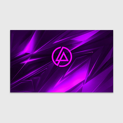 Бумага для упаковки Linkin park neon stripes logo / 3D-принт – фото 1