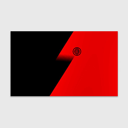 Бумага для упаковки Inter geometry red sport / 3D-принт – фото 1