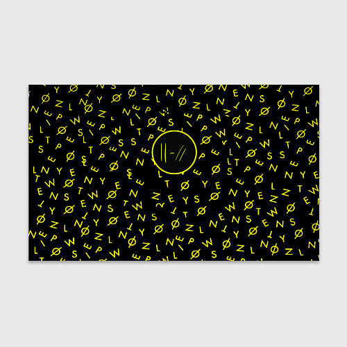 Бумага для упаковки Twenty one pilots pattern rock yellow / 3D-принт – фото 1