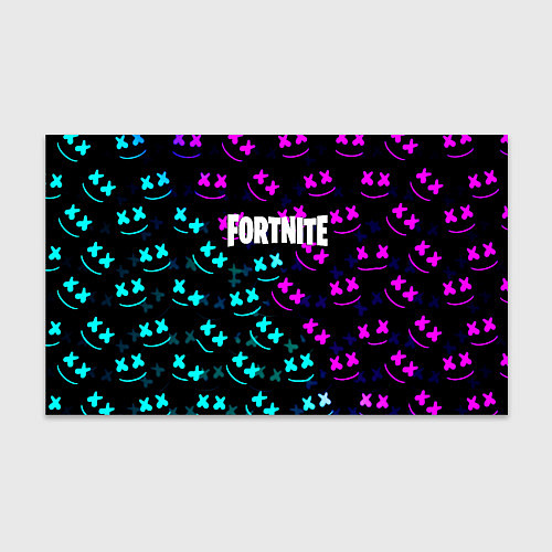 Бумага для упаковки Marshmello neon fortnite / 3D-принт – фото 1