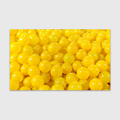 Бумага для упаковки Желтые шарики / 3D-принт – фото 1