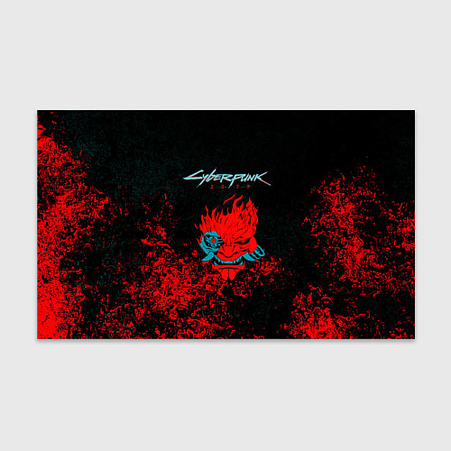 Бумага для упаковки Cyberpunk 2077 брызги красок / 3D-принт – фото 1