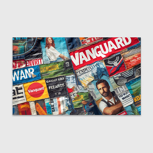 Бумага для упаковки Vanguard collage - ai art patchwork / 3D-принт – фото 1