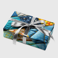 Бумага для упаковки Лоскутное одеяло - пэчворк, цвет: 3D-принт — фото 2