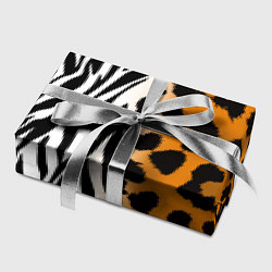 Бумага для упаковки Леопардовые пятна с полосками зебры, цвет: 3D-принт — фото 2