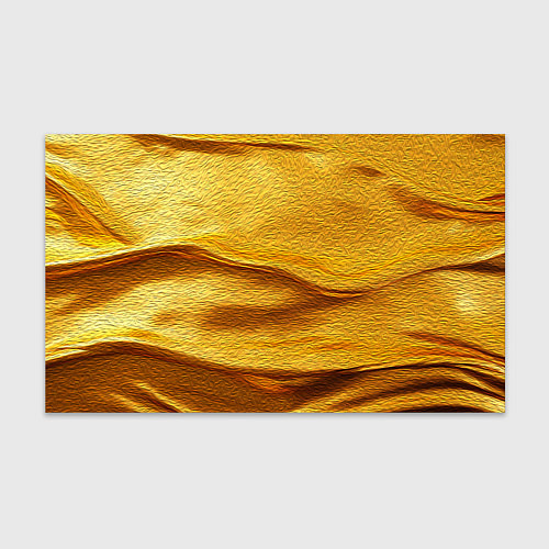Бумага для упаковки Золотая поверхность с волнами и рябью / 3D-принт – фото 1