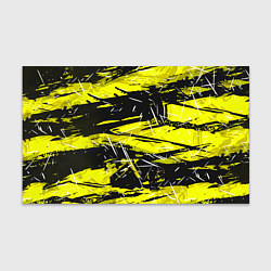 Бумага для упаковки Yellow geometry - спортивный узор, цвет: 3D-принт