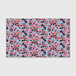 Бумага для упаковки Неоновый пиксельный камуфляжный паттерн, цвет: 3D-принт