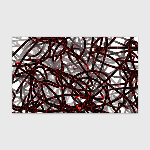 Бумага для упаковки Красные энергетические кабели / 3D-принт – фото 1