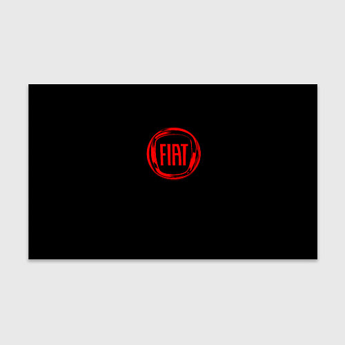 Бумага для упаковки FIAT logo red / 3D-принт – фото 1