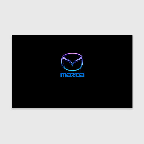 Бумага для упаковки Mazda neon logo / 3D-принт – фото 1
