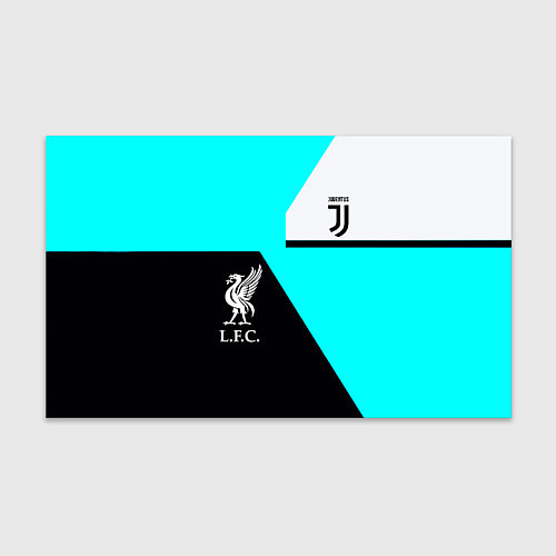 Бумага для упаковки Juventus x Liverpool geometry / 3D-принт – фото 1
