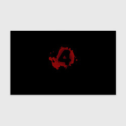 Бумага для упаковки Left 4 Dead logo красный