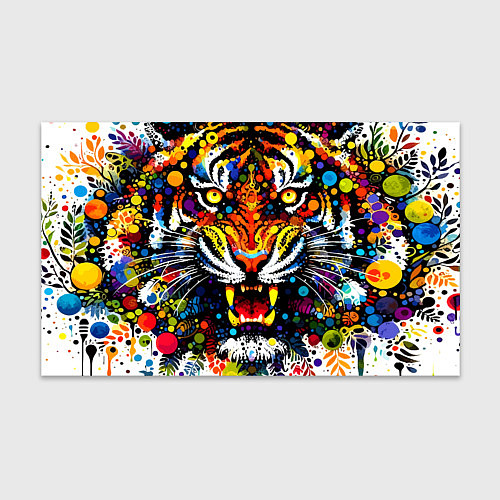 Бумага для упаковки Орнаментальный тигр - нейросеть / 3D-принт – фото 1