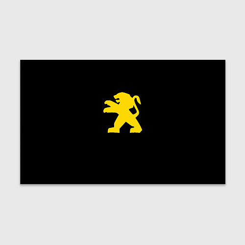 Бумага для упаковки Peugeot logo yellow / 3D-принт – фото 1