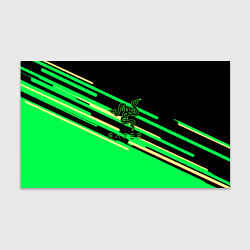 Бумага для упаковки Razer line green pattern, цвет: 3D-принт