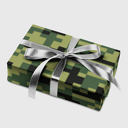 Бумага для упаковки Камуфляжный стиль текстура пикселя, цвет: 3D-принт — фото 2