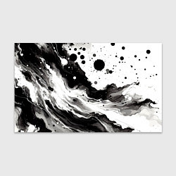 Бумага для упаковки Black and white abstraction - blots, цвет: 3D-принт
