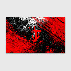 Бумага для упаковки Doom - красные краски и лого, цвет: 3D-принт