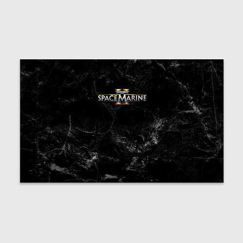 Бумага для упаковки Warhammer 40000 space marine 2 black logo / 3D-принт – фото 1