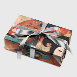 Бумага для упаковки Японский орнамент с девушкой, цвет: 3D-принт — фото 2