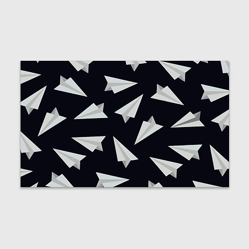 Бумага для упаковки Белый бумажный самолётик - Телеграм / 3D-принт – фото 1