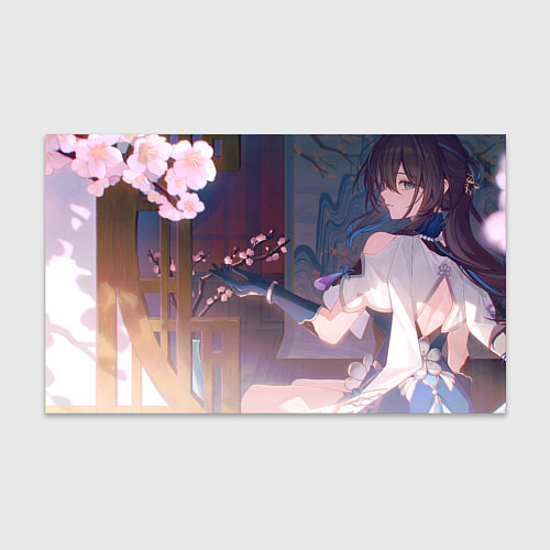 Бумага для упаковки Honkai Star Rail Ruan Mei sakura / 3D-принт – фото 1