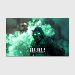 Бумага для упаковки Stalker 2 череп с зелеными глазами, цвет: 3D-принт
