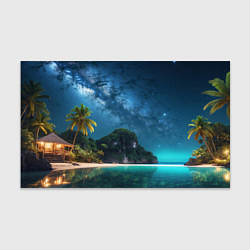 Бумага для упаковки Island beach, цвет: 3D-принт