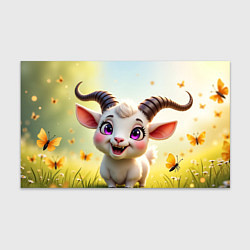 Бумага для упаковки Козлёнок на лугу, цвет: 3D-принт