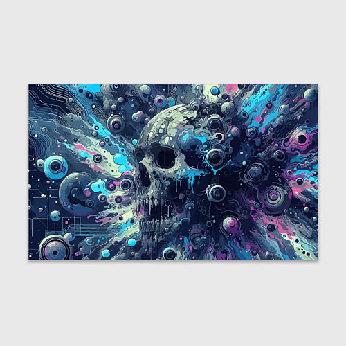 Бумага для упаковки Vanguard compozition with skull - ai art fantasy / 3D-принт – фото 1