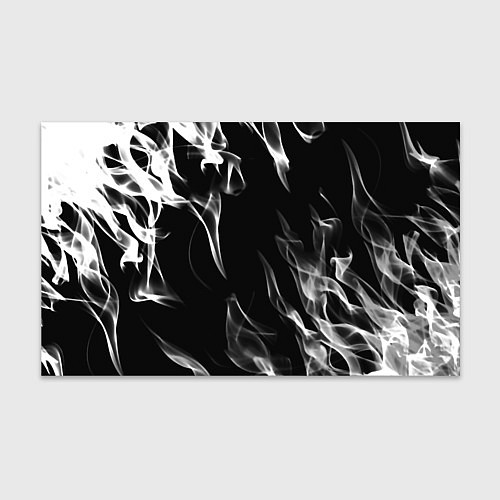 Бумага для упаковки Белые языки пламени текстура / 3D-принт – фото 1