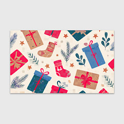 Бумага для упаковки Новогодняя атмосфера, цвет: 3D-принт