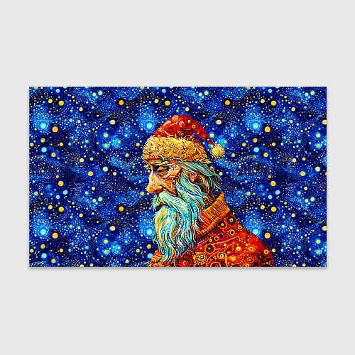 Бумага для упаковки Santa Claus: pop-art-brut-nouveau pointillism / 3D-принт – фото 1