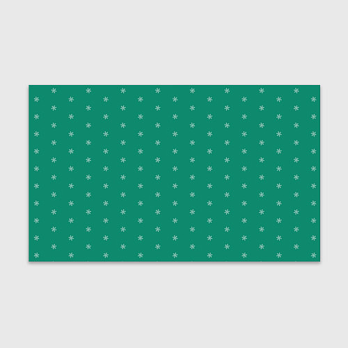 Бумага для упаковки Снежинки на сине-зеленом / 3D-принт – фото 1