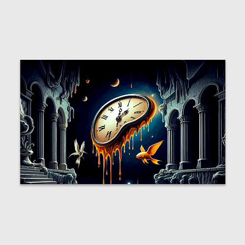 Бумага для упаковки Течение времени - сюрреализм / 3D-принт – фото 1