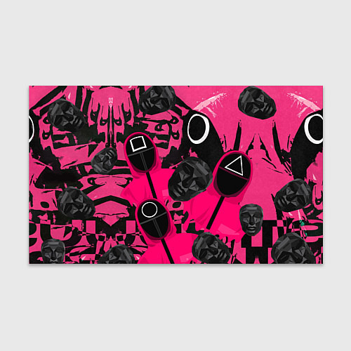 Бумага для упаковки Игра в кальмара маска распорядителя и стражи / 3D-принт – фото 1