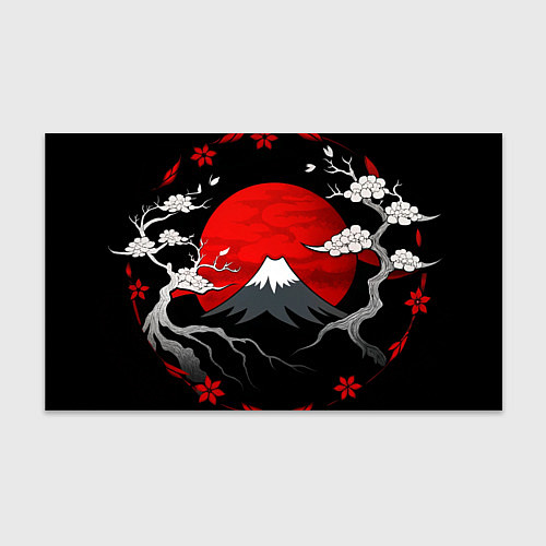 Бумага для упаковки Японский вулкан / 3D-принт – фото 1